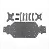 for WTY Remote Control Car 144001 144002 Frame Accessories Metal Upgrade Modified Carbon Fiber Bottom - (Color: Black) view 1