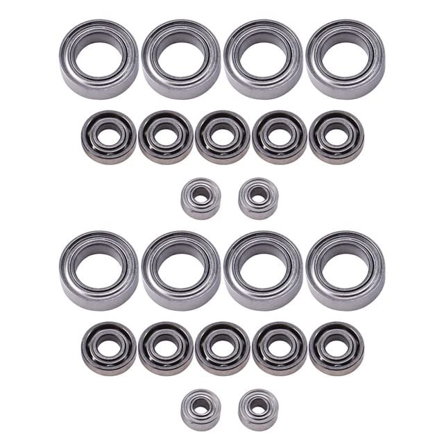 2X K989-07 K989-08 K989-09 Bearing Set for WTY K969 K979 K989 K999 P929 P939 1/28 Rc Car Spare Parts Accessories - (Color: Champagne)