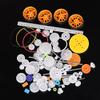 78pcs Gearbox Toy Robot Motor Plastic Gear DIY Model Accessories Bevel Gear Standard Gear Axle Belt Bushing - (Color: 78PCS) view 2