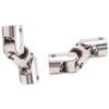 2Set Rc Double Universal Joint Cardan Joint Gimbal Couplings with Screw,10X10mm & 6X6mm - (Color: Silver) view 1