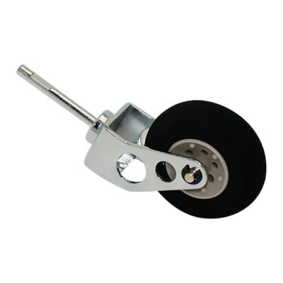 1 Set Stainless Steel Tail Wheel Bracket/Metal Lading Gear Tripod with Sponge Wheel RC Accessory