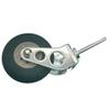 1 Set Stainless Steel Tail Wheel Bracket/Metal Lading Gear Tripod with Sponge Wheel RC Accessory view 4