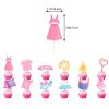 Pajama Theme Party Pajama Slumber Party Decorations Sleepover Party Decorations Includes Pajama Theme Banner Cake Topper Cupcake Toppers Balloons for Girls Spa Party Supplies view 4