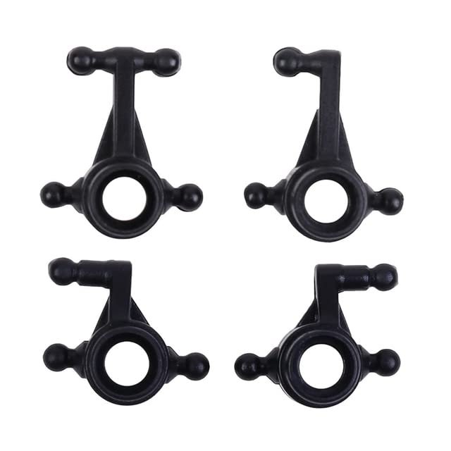4Pcs K989-33 K989-34 Front & Rear Steering Cup for WTY K969 K979 K989 K999 P929 P939 1/28 RC Car Spare Parts - (Color: Black)