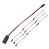 10Pcs 150mm Servo Extension Lead Wire JR Cable 3Pin Male to Female for RC Car - (Color: Multi) view 1