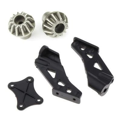 1Set 144001 1258 Tail Fixed Parts Tail Wing Firmware Fittings Set for WTY 144001 1/14 4WD & 2PCS Metal 12T Gear - (Color: Light Grey)