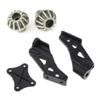 1Set 144001 1258 Tail Fixed Parts Tail Wing Firmware Fittings Set for WTY 144001 1/14 4WD & 2PCS Metal 12T Gear - (Color: Light Grey) view 1