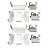 2X Stainless Steel Front Bumper Lower + Axle + Gearbox Mount Protection Skid Plate Set for AXIAL SCX10 II 90046 90047 - (Color: Silver) view 2