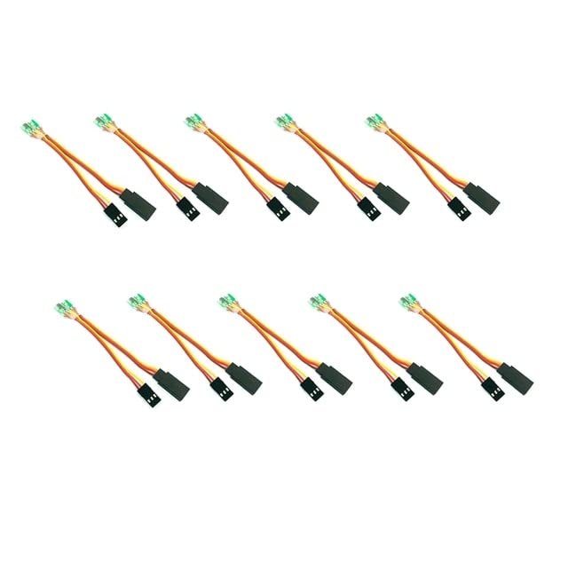 10Pcs/Lot Universal 5-6V Servo Signal Reverser for Rc Servo for JR Futaba Aeroplane V-Tail - (Color: as Shown)