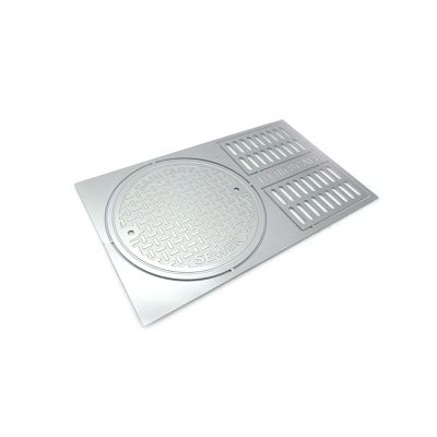 1 Set Metal Etched Manhole Cover Drain Cap Modification Kit for 1/14 1/16 Model Scene Accessories Servo