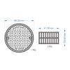 1 Set Metal Etched Manhole Cover Drain Cap Modification Kit for 1/14 1/16 Model Scene Accessories Servo view 4