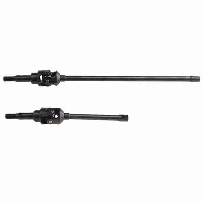 2Pcs Pipe Frame RC Car Universal Axle Set Drive Shaft AR14B Spare Parts for Off-Road Axial RBX10 Ryft AXI232043 - (Color: Black)