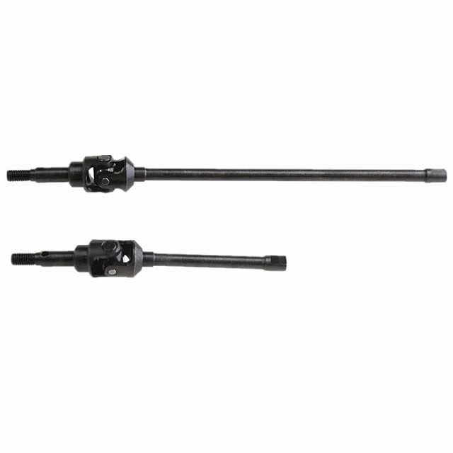 2Pcs Pipe Frame RC Car Universal Axle Set Drive Shaft AR14B Spare Parts for Off-Road Axial RBX10 Ryft AXI232043 - (Color: Black)