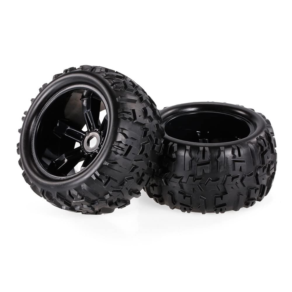 2pcs 3.6Inch 150mm Monster Truck Wheel Rim and Tire for 1/8 TRAXS HSP HPI E-MAXX Savage Flux ZD Racing RC Car