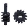 13T Overdrive Worm Gears Set of 2Pcs for Axial SCX24 1:24 Truck Car, Easily Install Hardened Steel Durable Front and Rear view 1