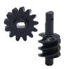 13T Overdrive Worm Gears Set of 2Pcs for Axial SCX24 1:24 Truck Car, Easily Install Hardened Steel Durable Front and Rear view 2