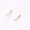 2pcs RC Boat 2mm Shafting Accessories Brass Bracket Double Arm Shaft Holder Herringbone Shelf for 1:200/350 Battleship Model DIY - (Color: Double arm) view 4