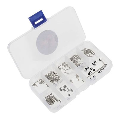 for Axial SCX24 90081 Model Car 176PCS Stainless Steel Full Car Screws Screw Box Set Accessories