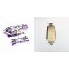 2 Set RC Car Part: 1 Set Car Body Shell Car Cover Tail Wing Spare & 1 Pcs Metal Chassis Body Frame Board - (Color: Colorful) view 3