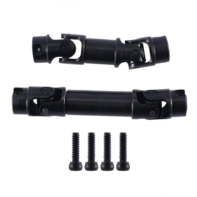 2Pcs Metal Drive Shaft CVD Driveshaft 9751 for TRAXS RTX4M RTX-4M 1/18 RC Crawler Car Kits - (Color: Black)