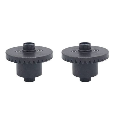 2Pcs Metal Steel Front and Rear Axle Gear for HB Toys ZP1001 ZP1002 ZP1003 ZP1004 ZP 1001 1/10 RC Car Upgrade Parts - (Color: Black)