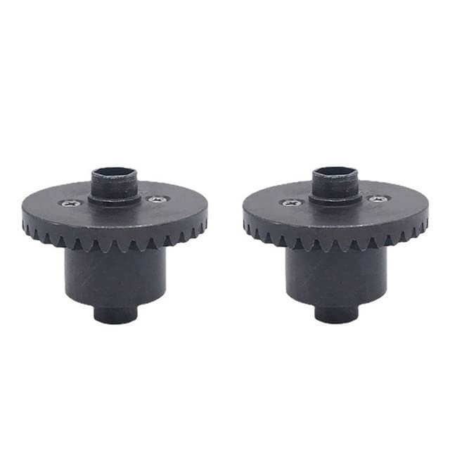 2Pcs Metal Steel Front and Rear Axle Gear for HB Toys ZP1001 ZP1002 ZP1003 ZP1004 ZP 1001 1/10 RC Car Upgrade Parts - (Color: Black)