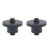 2Pcs Metal Steel Front and Rear Axle Gear for HB Toys ZP1001 ZP1002 ZP1003 ZP1004 ZP 1001 1/10 RC Car Upgrade Parts - (Color: Black) view 2