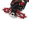 4Pcs Metal Front Steering and Block Rear Hub Carrier for MJX H16 16207 16208 16209 16210 1/16 RC Car Upgrades Parts,Red view 4
