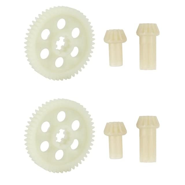 2X Spur Gear Drive Pinions Set for HBX 16889 16889A 16890 16890A SG 1601 SG 1602 SG1601 SG1602 RC Car Parts Accessories - (Color: as Shown)