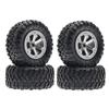 4Pcs LD-P06 Tire Tyre Wheel for LDRC LD-P06 LD P06 Unimog 1/12 RC Truck Car Upgrades Parts 72Mm - (Color: As Shown) view 1