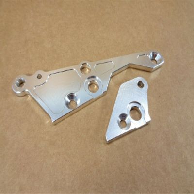 HPI Baja 5B 5T Silver Aluminum HD Engine Mount Braces Left & Right ROVAN