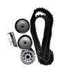 Track + Track Drive Wheel/Track Wheel + Bearing Wheel Tank Car Chassis Robot Wall Power Model Spare Parts Accessories - (Color: Black) view 4