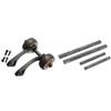4 Pcs Suspension Arm Pin 4X50mm 3X30mm EA1033 with Tail Wheel Holder EB1007 - (Color: Champagne) view 1