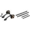 4 Pcs Suspension Arm Pin 4X50mm 3X30mm EA1033 with Tail Wheel Holder EB1007 - (Color: Champagne) view 2