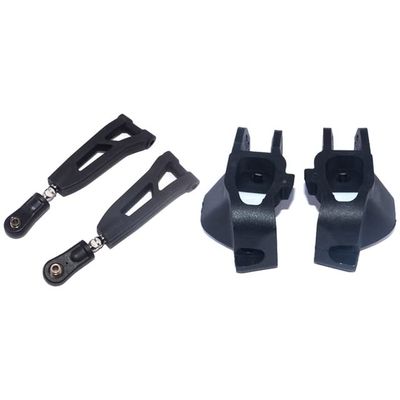 2 Pcs 8019 Front Upper Suspension Arm & 2 Pcs 8134 C-Mounts - (Color: Black)