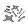 -for WTY Remote Control Car 144001 144002 Frame Accessories Metal Upgrade Modified Carbon Fiber Bottom - (Color: Black) view 3