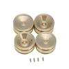 4PCS Brass Wheel Hub Counterweight Wheel for 1/24 Axial SCX24 90081 RC Car Accessories - (Color: Yellow) view 1