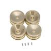 4PCS Brass Wheel Hub Counterweight Wheel for 1/24 Axial SCX24 90081 RC Car Accessories - (Color: Yellow) view 2