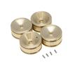 4PCS Brass Wheel Hub Counterweight Wheel for 1/24 Axial SCX24 90081 RC Car Accessories - (Color: Yellow) view 3