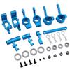 RC HSP 1/10 Upgrade Parts Alloy Steering Carrier Ball Bearing Bushing Screws 102010 102011 102012 122057 for Monster Truck Buggy - (Color: Blue) view 1