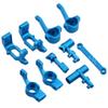 RC HSP 1/10 Upgrade Parts Alloy Steering Carrier Ball Bearing Bushing Screws 102010 102011 102012 122057 for Monster Truck Buggy - (Color: Blue) view 3
