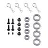 RC HSP 1/10 Upgrade Parts Alloy Steering Carrier Ball Bearing Bushing Screws 102010 102011 102012 122057 for Monster Truck Buggy - (Color: Blue) view 4