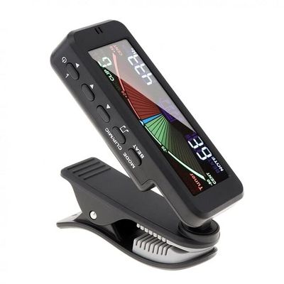 3 in 1 Guitar Tuner Large LCD Screen Metronome Generator with Clip for Chromatic Guitar Bass Ukulele Violin - (Color: Black)
