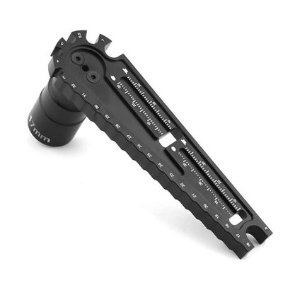 Vehicle Height Adjustment Tool Screw Length Measurement Tool Multifunction for RC Car - (Color: Black)