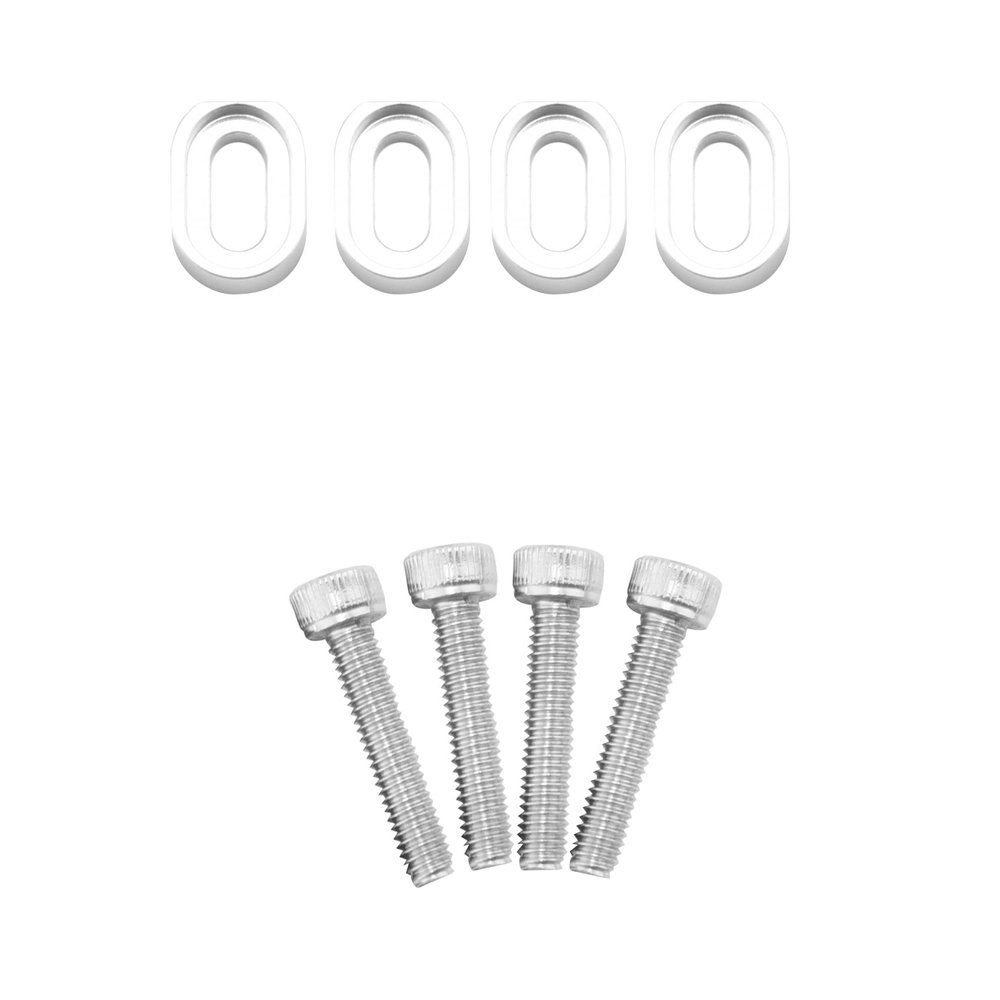 4Pc for Aluminum Motor Mount Washers Shims & Stainless Steel Screws for RC CAR Part 1/5 TRAXS X-maX 8S 77086-4 C