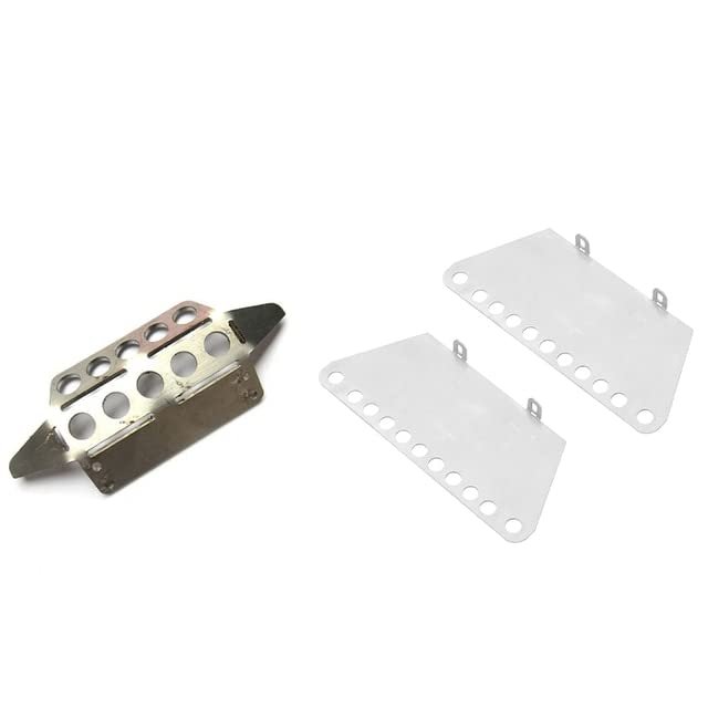 for MN Model 1:12 D90 D91 Metal Front Armor Protection Guard & Metal Pedal Side Plate Slider for MN D90 D91 D99S MN99S - (Color: Plum)