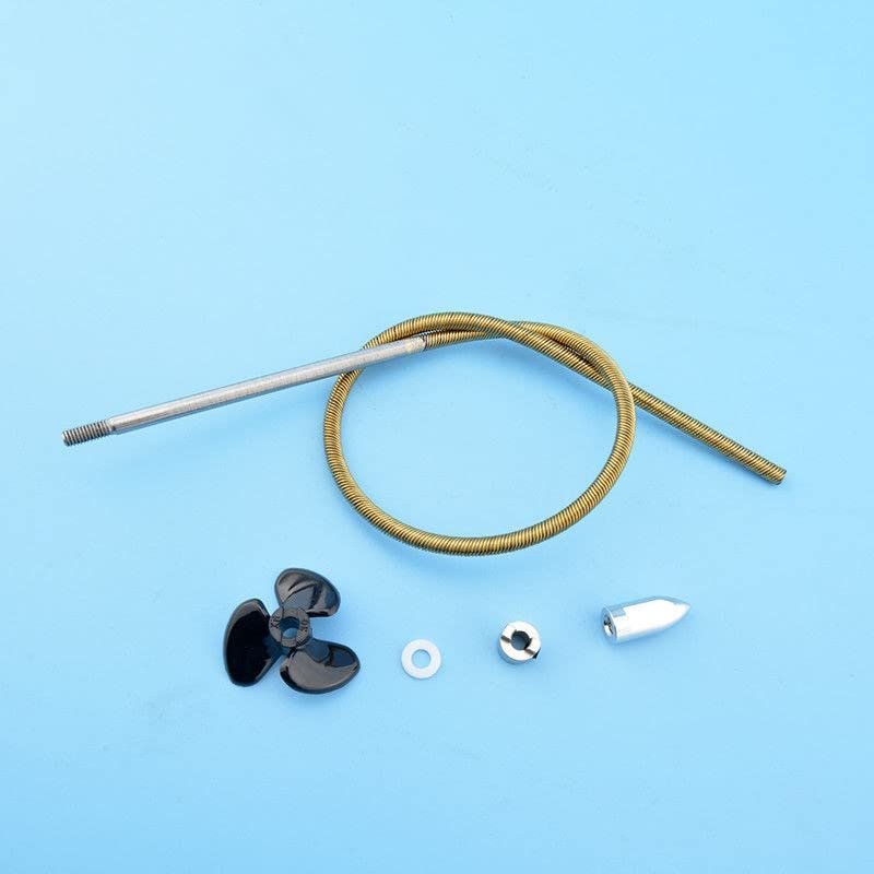 Model Ship Soft Shaft 4 mm + Rowlock + Gasket + Soft Bullet + Three-Blade propellers Remote Control Electric Boat Ship