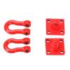 10X Metal Climbing Trailer Tow Hook Hooks Buckle Accessory for 1/10 Scale RC Crawler Truck D90 SCX10 Climbing Car,Red - (Color: Red) view 4