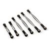 Barra de traccin de enlace de Acero inoxidable, juego de varillas para Axial SCX24 90081 RC, accesorios de coche - (Color: Silver) view 2