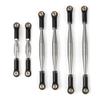 Barra de traccin de enlace de Acero inoxidable, juego de varillas para Axial SCX24 90081 RC, accesorios de coche - (Color: Silver) view 3